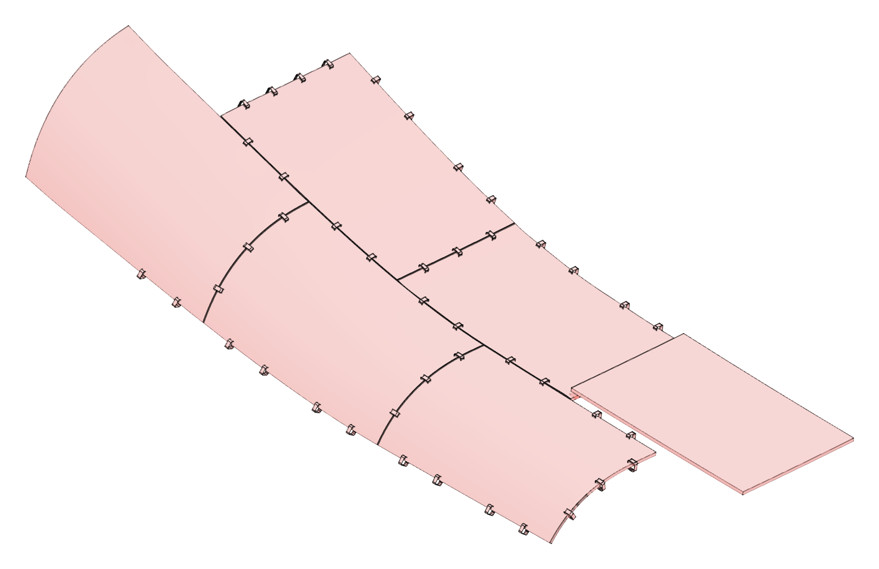Native panels and the connecting lace joint