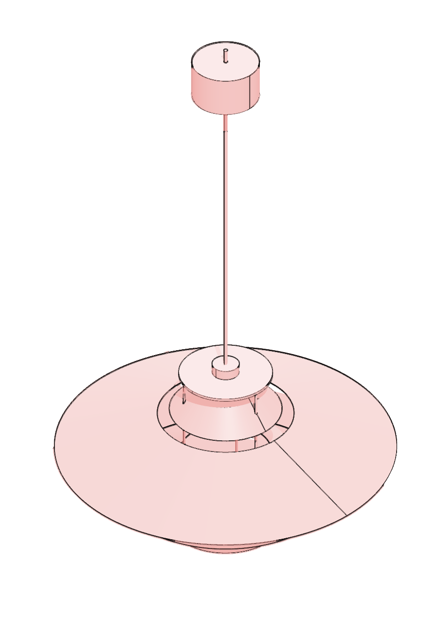 product pendant — exact model in red, pink, white and black