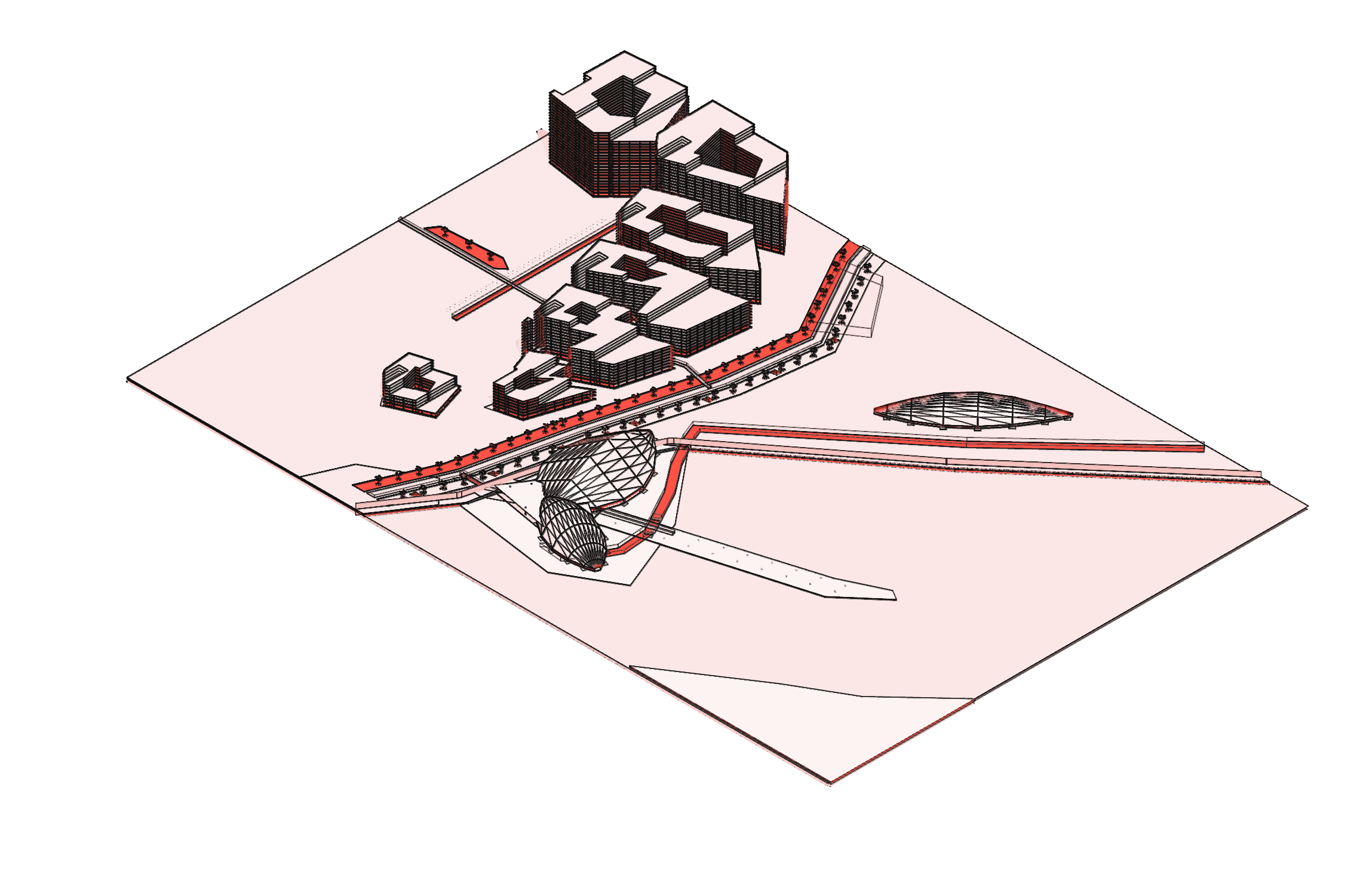 urban dubai red — exact model in red, pink, white and black